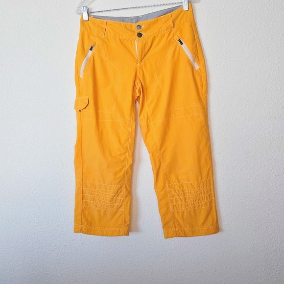 Columbia Pants - COLUMBIA TITANIUM Omni Dry Hiking Capri Orange Women's Lightweight Size 6